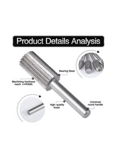 Y&D Bearing Steel Rotary Burr Set, with 6mm Round Shank, for Fine Carving and Polishing, Metal Non-Metal(Marble, Jade, Bone Etc.) Electrically or Air Operated Hand Equipment(6Pcs )  - Image 5