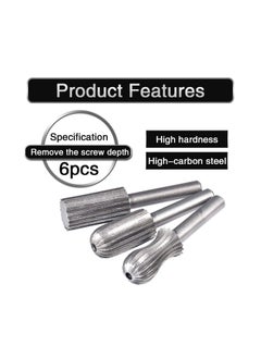 Y&D Bearing Steel Rotary Burr Set, with 6mm Round Shank, for Fine Carving and Polishing, Metal Non-Metal(Marble, Jade, Bone Etc.) Electrically or Air Operated Hand Equipment(6Pcs )  - Image 2