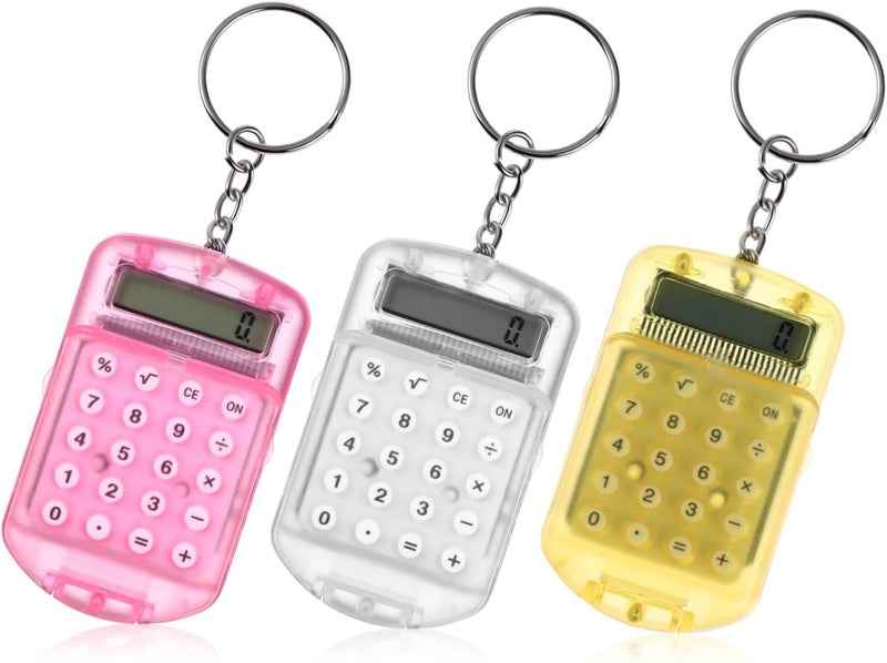 DOITOOL 3pcs Portable Electronic Calculator for Compact Design for Home Office and School Supplies Display Lightweight and - Image 1