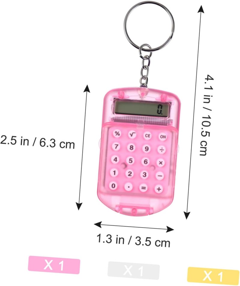 DOITOOL 3pcs Portable Electronic Calculator for Compact Design for Home Office and School Supplies Display Lightweight and - Image 2