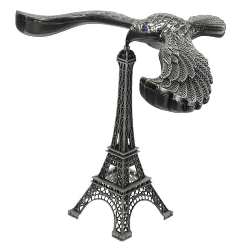 Oblivion Antique Retro Silver Balancing Eagle Statue 1 Pc – Art Metal Eiffel Tower Showpiece, Gravity Toy, Stress Relief Alloy Craft, DIY Tabletop Model, Vintage Aesthetic Office Desk Decoration Gift - Image 1