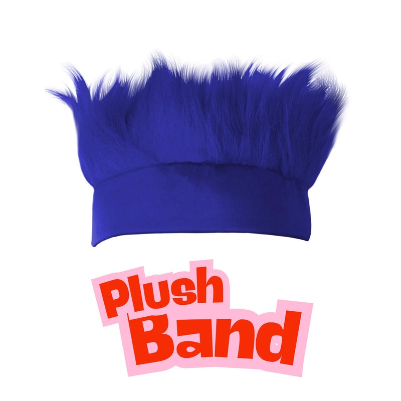 Beistle Blue Hairy Costume Headband-1 Pc, one size (60277-B) - Image 5