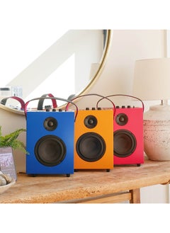 Steepletone Redefy Luxury Wireless Speaker Premium Sound Bluetooth Wireless Connectivity Removable Front Cover Vibrant Colors Sturdy Feel with High Fidelity Speaker Sound Portable Aesthetic Home Decor (Red)  - Image 5