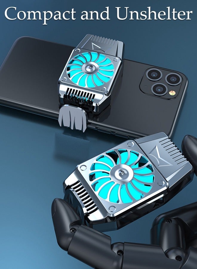 DUNISO Phone Cooler for Live Streaming and Gaming, Fast Phone Cooling Fan, Cellphone Radiator for Mobile Gaming TikTok Live Strea, Fit All Types of iPhone Android Smartphones - Image 5