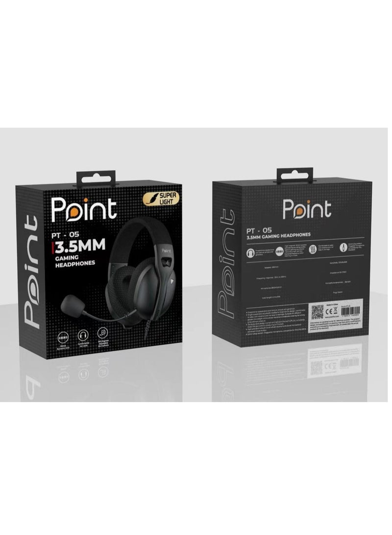 بوينت سماعة رأس بوينت pt05 للألعاب مقاس 3.5 مم - Image 3