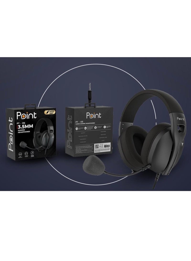بوينت سماعة رأس بوينت pt05 للألعاب مقاس 3.5 مم - Image 2