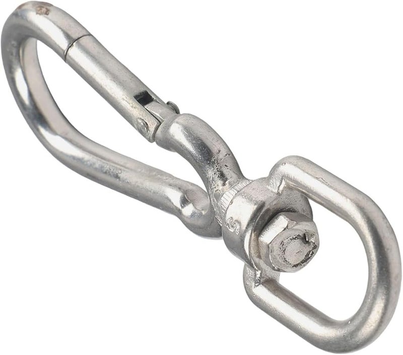Stainless Steel Swivel Eye Bolt Snap Hook For Pet Leash 95mm - Image 2