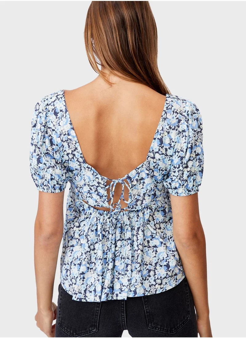 Cotton On Floral Print Top