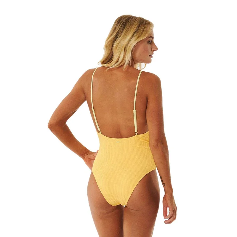 RIP CURL Sun Club Texture Cheeky 1 Piec - Women