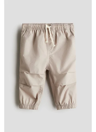 H&M Cotton poplin joggers