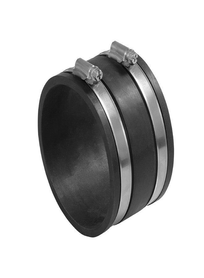 فولتون وصلة مطاطية من فولتون مقاس 2½ بوصة مع مشبكين للخرطوم من الفولاذ المقاوم للصدأ لتوصيل وصلات تجميع الغبار البلاستيكية والمخفضات ومنافذ الغبار وأنابيب تجميع الغبار - Image 1