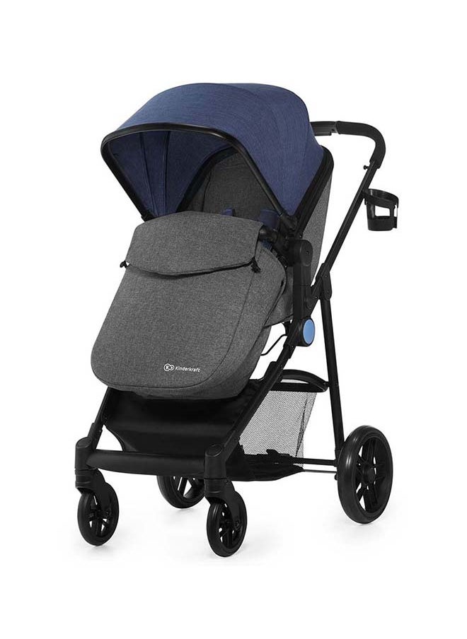Kinderkraft - Juli 3 - In - 1 Travel System - Denim Blue - Image 1