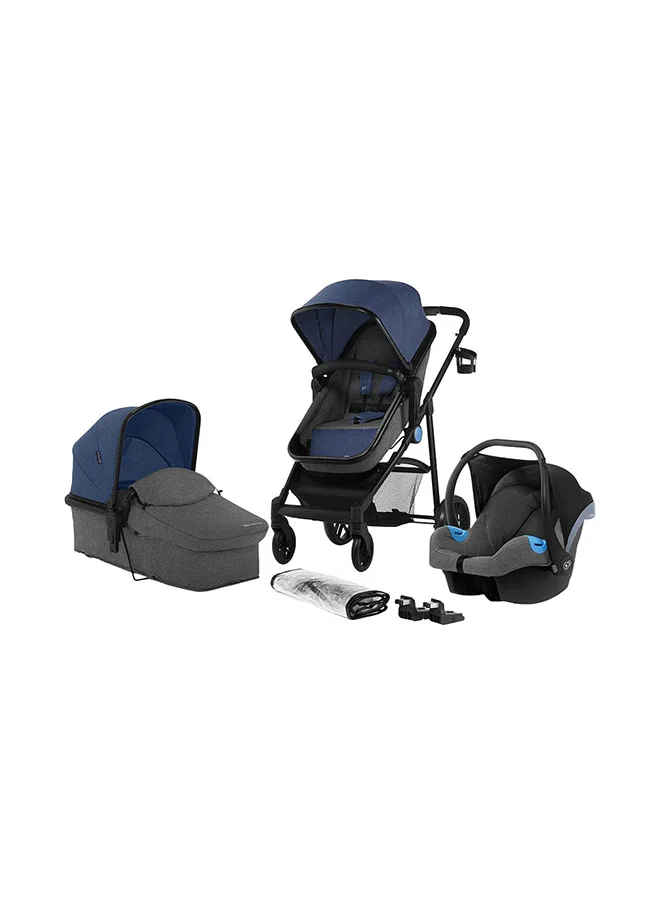 Kinderkraft Juli 3 - In - 1 Travel System - Denim Blue