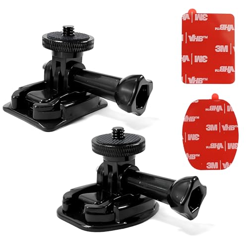 Sruim Flexible Adhesive Mount for Insta 360 ACE Pro X5 X4 X3 X2 X RS R GO 3S 2, Helmet Sticky Mounts Buckle Mount Screw Accessory Kit Compatible with GoPro Hero 13 Max Session and DJI Osmo Action Cameras - Image 1