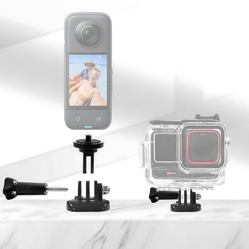 Sruim Flexible Adhesive Mount for Insta 360 ACE Pro X5 X4 X3 X2 X RS R GO 3S 2, Helmet Sticky Mounts Buckle Mount Screw Accessory Kit Compatible with GoPro Hero 13 Max Session and DJI Osmo Action Cameras - Image 5