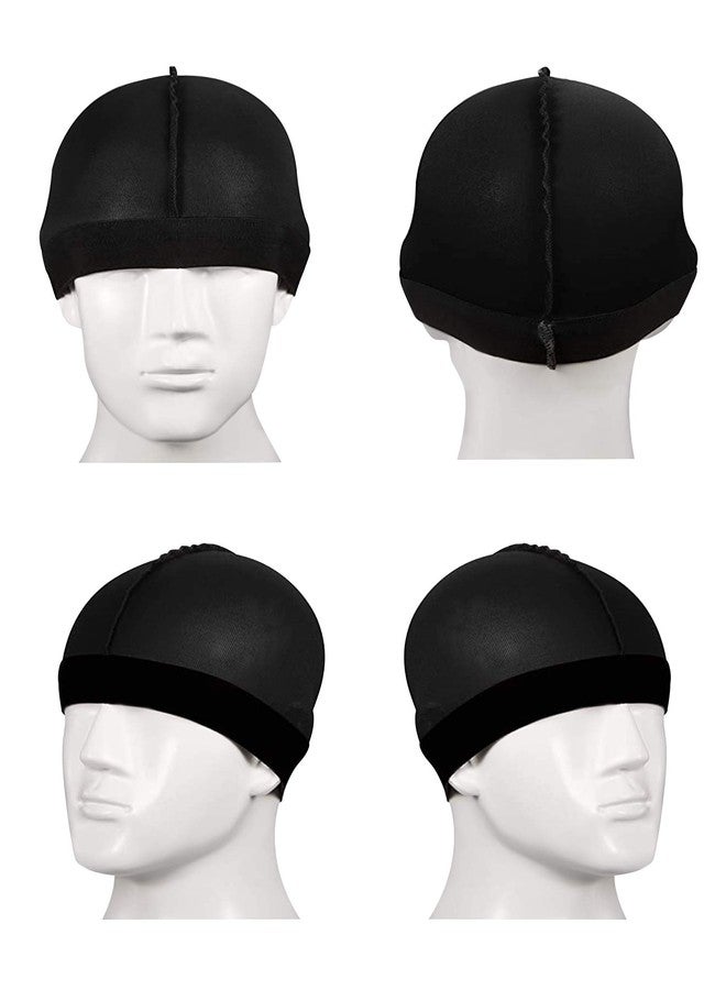 Geyoga 6 Pieces Kids Satin Wave Caps Unisex Baby Beanie 360 Wide Strap Skull Caps(Green, Red, Blue, Yellow, Black, Gray) - Image 5