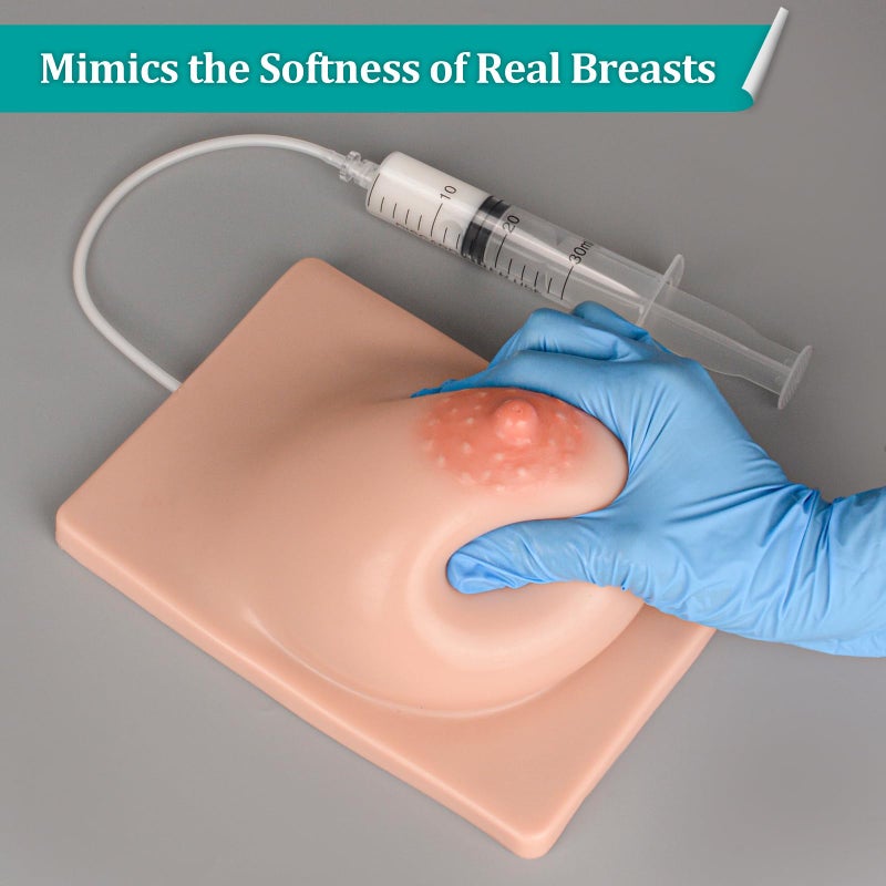 MedEduQuest Lactation Breast Model for Breastfeeding Massage Education, Artificial Breastfeeding Educational Tool for Lactation Consultant, Left - Image 2
