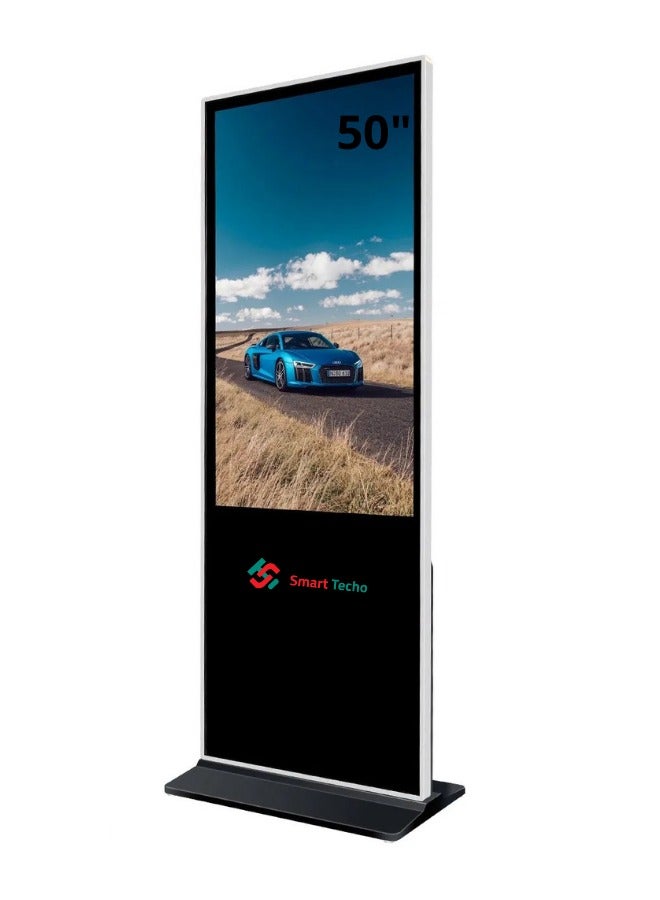 Smart Techo 50"Floor standing Digital Signage single panel IR touch, windows i5, 4G+128G,3 USB LG panel,400nits Ethernet Interface/wifi  - Image 1