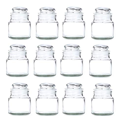 Pure Source India Glass Spice Jar Container- 60ml, Set of 10 Pcs - Transparent - Image 5