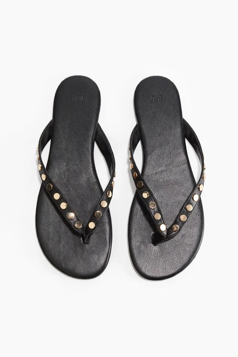 H&M Studded flip-flops
