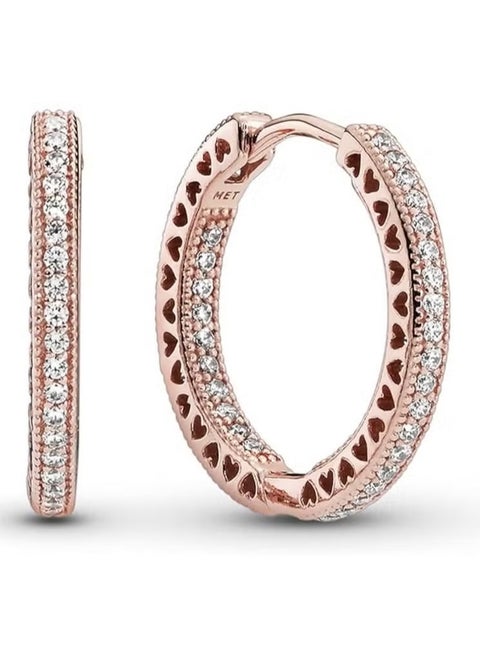 Timeless 14k Gold-plated Sparkling Huggie Hoop Earrings for Women