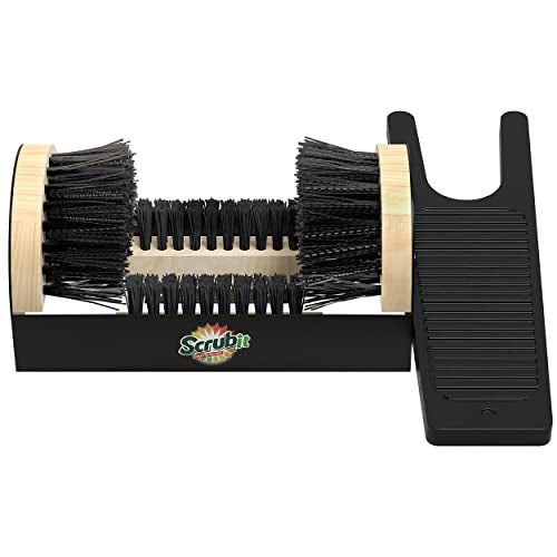 Scrubit heavyduty boot scraper Jack Boot remover and pul custodianfor Shoes Cowboy Boots Cleans snow sand mud 12x6 allweather scrubber
