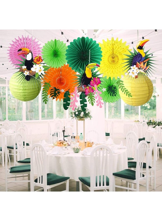 PAPER JAZZ Tropical Bird Toucan Leave Garland Party kit to Summer Hawaiian Luau Tiki Tropical Themed Party - Image 3