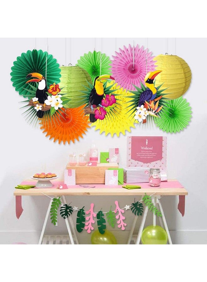 PAPER JAZZ Tropical Bird Toucan Leave Garland Party kit to Summer Hawaiian Luau Tiki Tropical Themed Party - Image 2