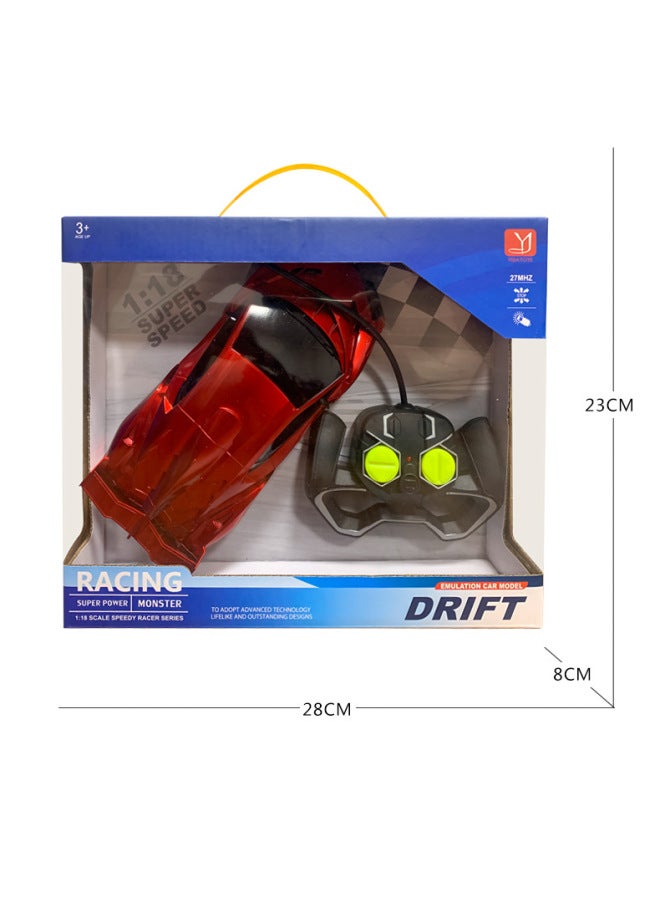 Direct Remote Control Car Charging Remote Control Car Drift High-speed Light Racing Children's Electric Toy Car-Color:Farah (Technology Black Blue) + Window Portable Box-Proportion:3 Lithium + Charging Line + Remote Control 2 Batteries  - Image 5