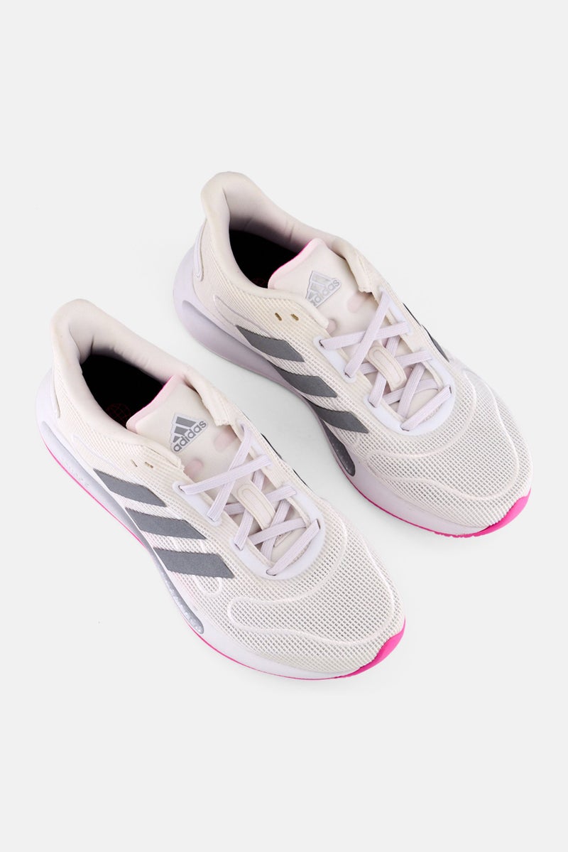 Adidas Women Galaxar Lace Up Running Shoes, White  - Image 4