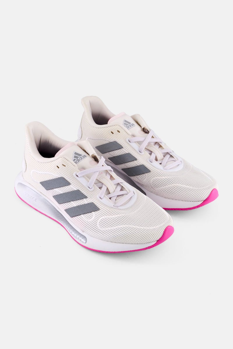 Adidas Women Galaxar Lace Up Running Shoes, White  - Image 1