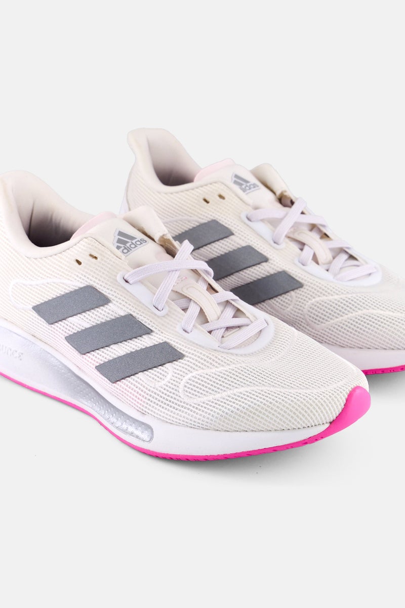 Adidas Women Galaxar Lace Up Running Shoes, White  - Image 3