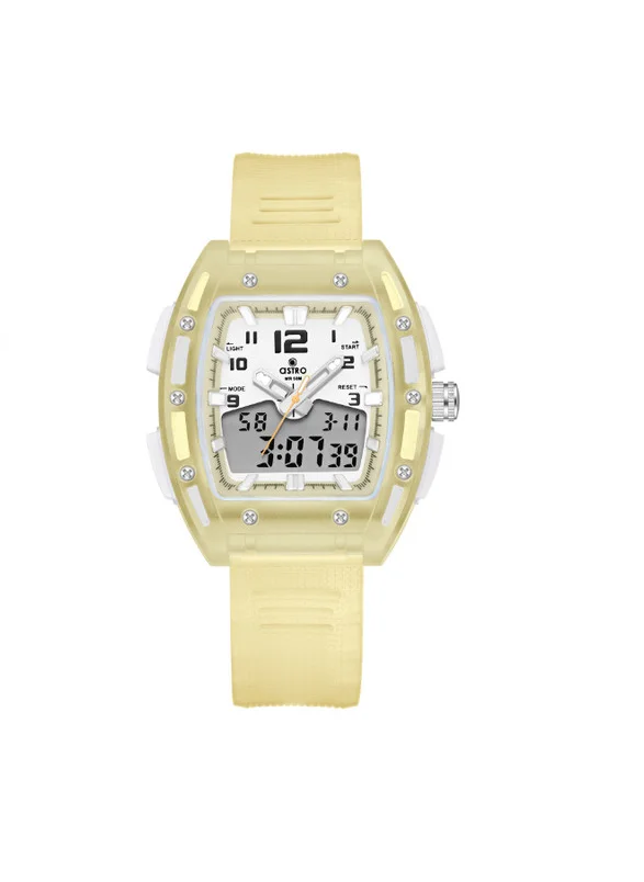 أسترو Astro A24803-PPYY Kids Analog-Digital Display Watch & Polyurethane Strap Yellow
