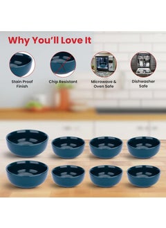 Kuber Industries Kuber Industries 20 Pcs Ceramic Dinner Set | Dishwasher & Microwave Safe | Crockery Set for Dining & Gifting | 6 Pcs Full Plates & 6 Pcs Half Plate & 2 Pcs Serving Bowl & 6 Pcs Bowl | Green  - Image 3
