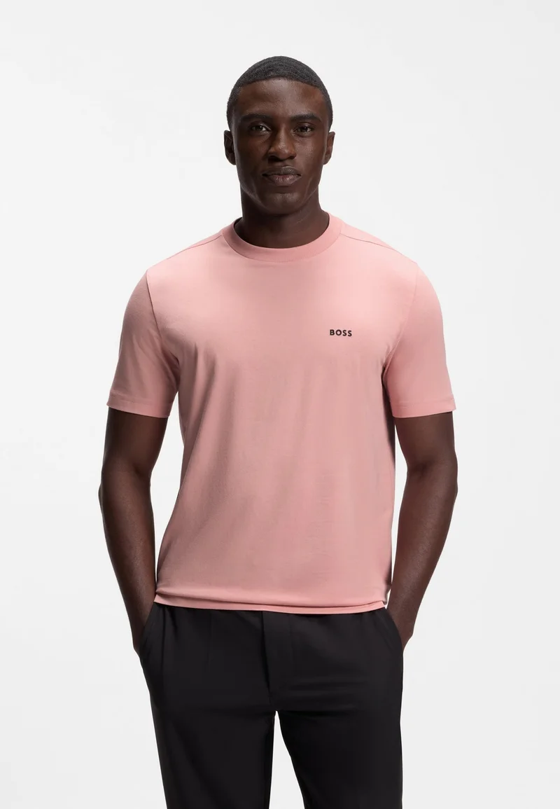 بوس Stretch-cotton T-shirt with logo detail