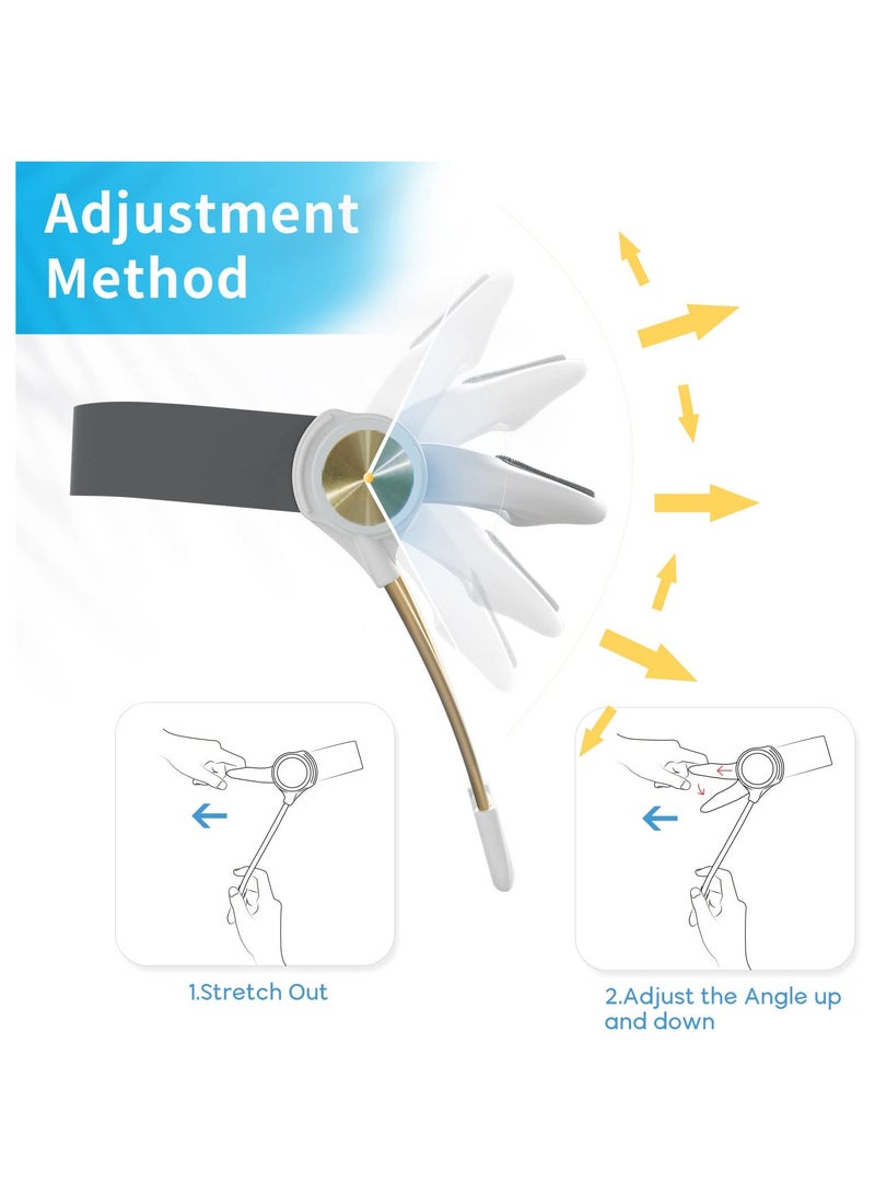 SYOSI Neck Support, Adjustable Neck Brace, Decompressed, Shaping Cervical Collar, Cervical Neck Traction Device, Conducive to Correct Forward Head Posture, Suitable for Daily Life (L, White) - Image 3
