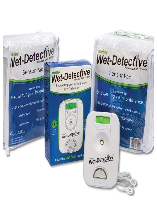 Wet-Stop مجموعة ويت ديتكتيف للتبول اللاإرادي، نظام إنذار سلس البول والتبول اللاإرادي، تتضمن وسادتين استشعاريتين، مناسبة لجميع الأعمار - Image 2