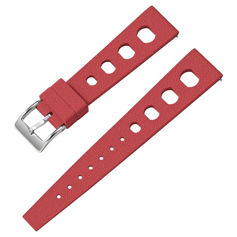 Bluejw Soft FKM Rubber Watch Strap Replacement for Omega & Rolex – 20mm 22mm Breathable Fluororubber Luxury Watch Band - Image 1