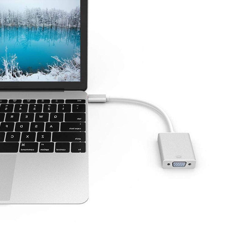 Bincolo USB Type C to VGA Adapter, USB 3.1 (Thunderbolt 3) Converter Compatible With MacBook Pro, Air, Dell XPS 13/15, Surface Book 2 and More - Image 5