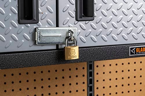 BRINKS - 40mm Solid Brass Keyed Padlock with 7/8” Shackle Clearance, 2-Pack - Chrome Plated with Hardened Steel Shackle, 171-40202 - Image 5