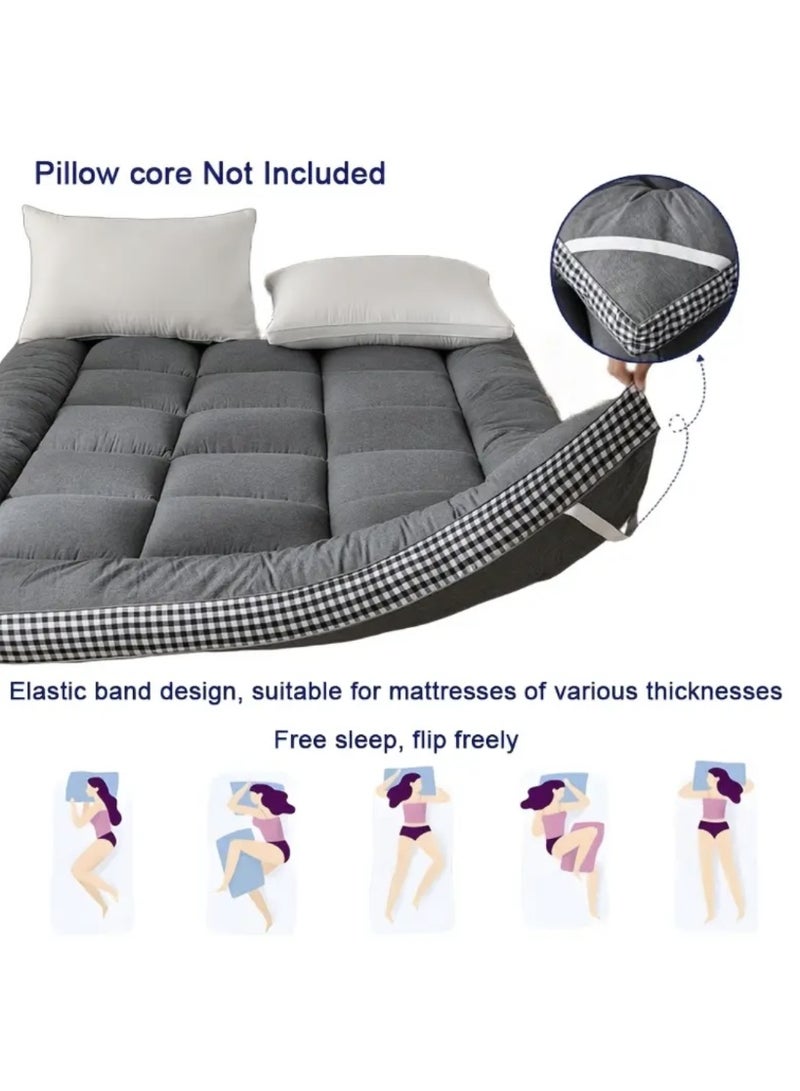 مراتب أرضية، مراتب محمولة قابلة للطي، مراتب تخييم، مراتب غرفة ضيوف، حصائر نوم تاتامي، نماذج مريحة لخريفي وشتوي، مناسبة لغرف النوم، الشقق، المهاجع - مجموعة متنوعة من الألوان، فردية، مزدوجة، كينغ، بحجم قياسي - Image 2