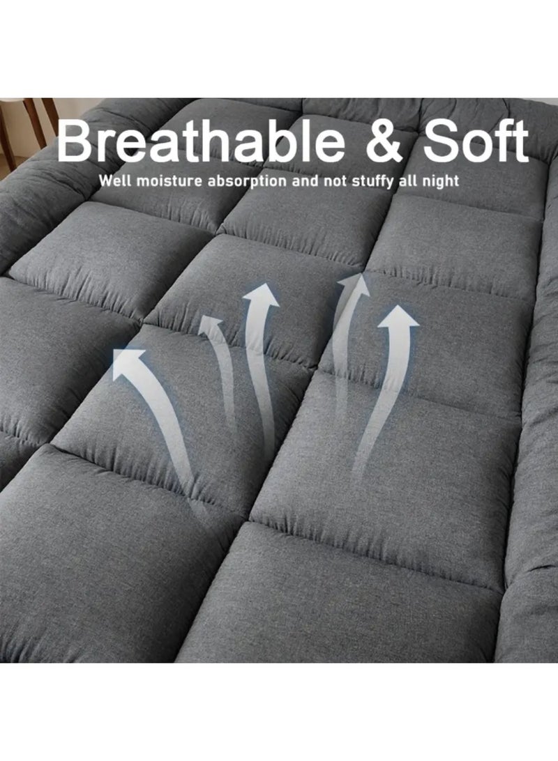 مراتب أرضية، مراتب محمولة قابلة للطي، مراتب تخييم، مراتب غرفة ضيوف، حصائر نوم تاتامي، نماذج مريحة لخريفي وشتوي، مناسبة لغرف النوم، الشقق، المهاجع - مجموعة متنوعة من الألوان، فردية، مزدوجة، كينغ، بحجم قياسي - Image 4