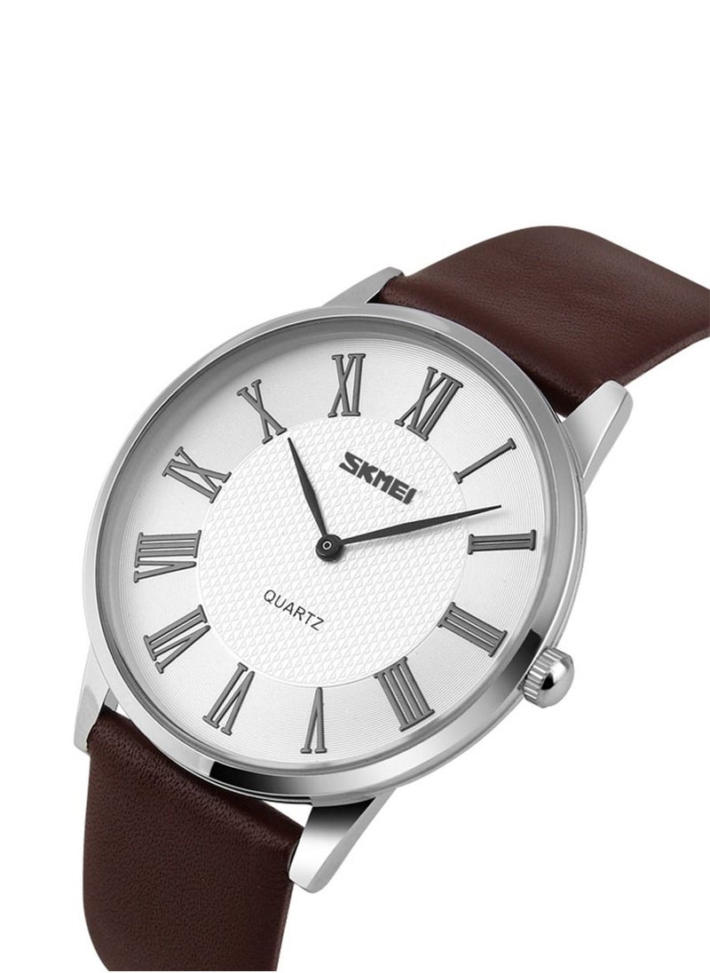 Generic - Men’s Casual Analog Quartz Leather Band Watch - 9092 - Image 1