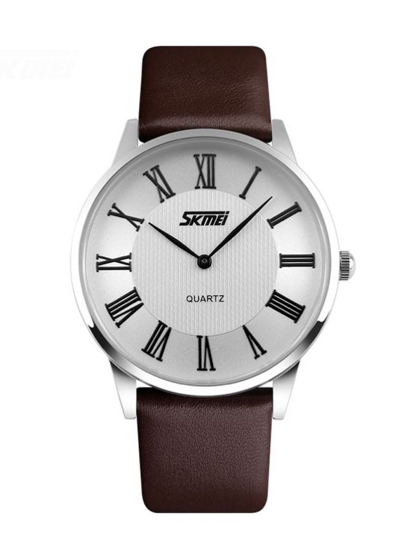 Generic - Men’s Casual Analog Quartz Leather Band Watch - 9092 - Image 1