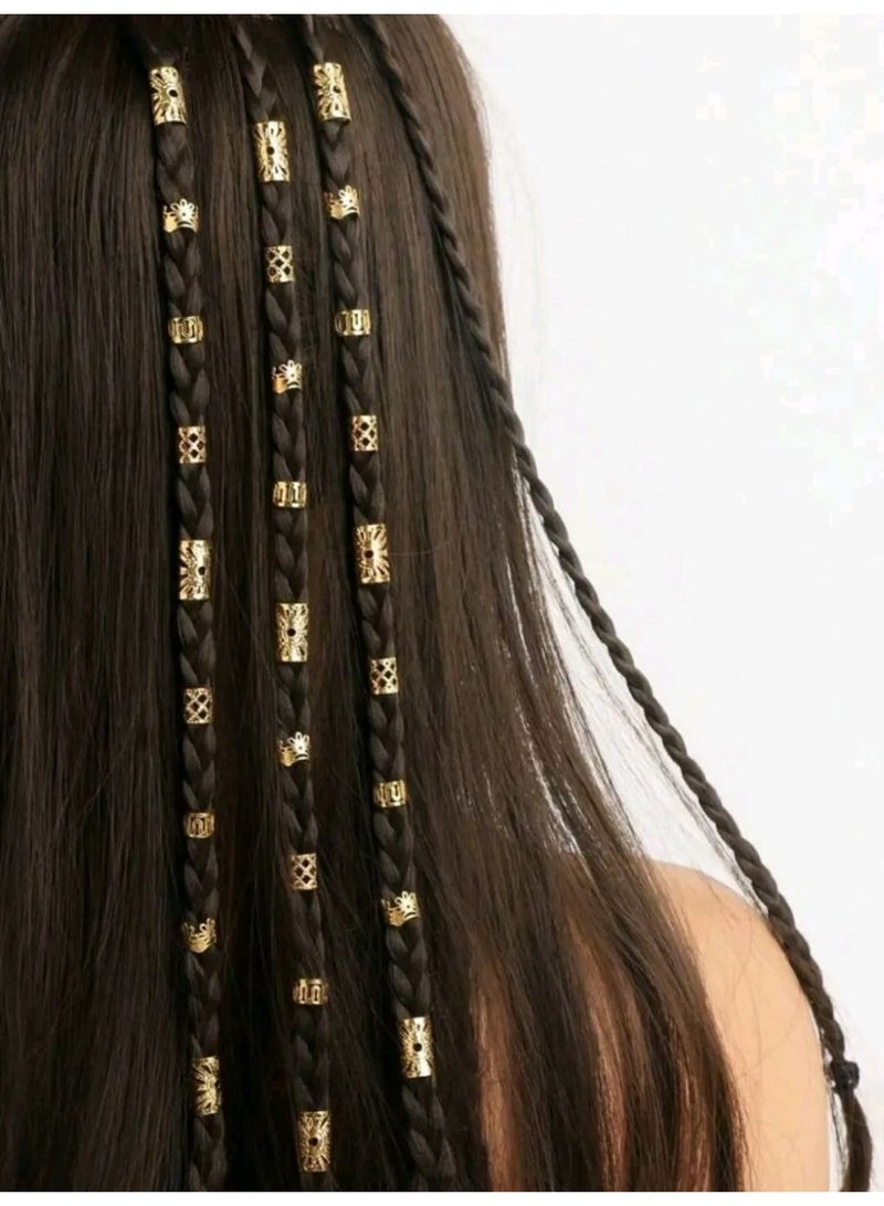 Hair braiding rings for girls, large quantity, high quality - Image 2