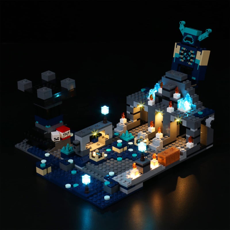 VONADO Led Light Kit Compatible with Lego Minecraft The Deep Dark Battle 21246 No Model Building Lighting Kit Compatible with Lego The Deep Dark Battle Creative DIY Light Kit Only Light - Image 2
