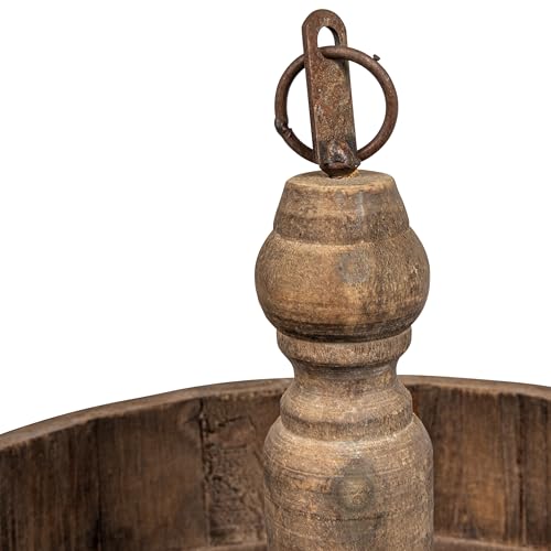 Creative Co-op Decorative Wood & Tin 3 Tier Tray - Image 4