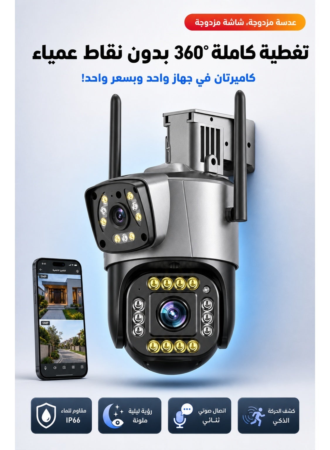 Generic Generic dual-lens Security Camera Z13550A1C4920060032DDZ