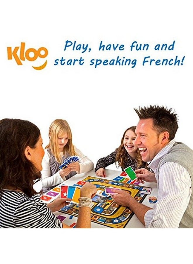 KLOO Games - Learn French With Kloo'S Race To Paris Board Game 4 Decks Award Winning Fun Beginner To Intermediate - Image 1