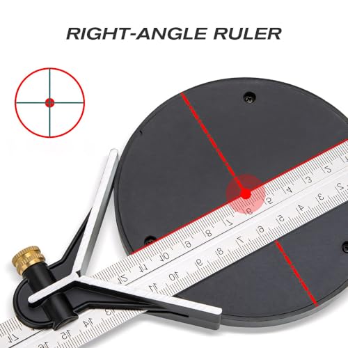 BAUSATZ 12 inch Stainless Steel Combo Square - Universal Bevel 180 Degree Angle Combination Square Set Protractor Ruler - Image 4